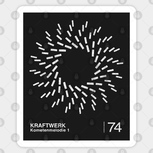 Kraftwerk / Minimalst Graphic Artwork Design Sticker by saudade